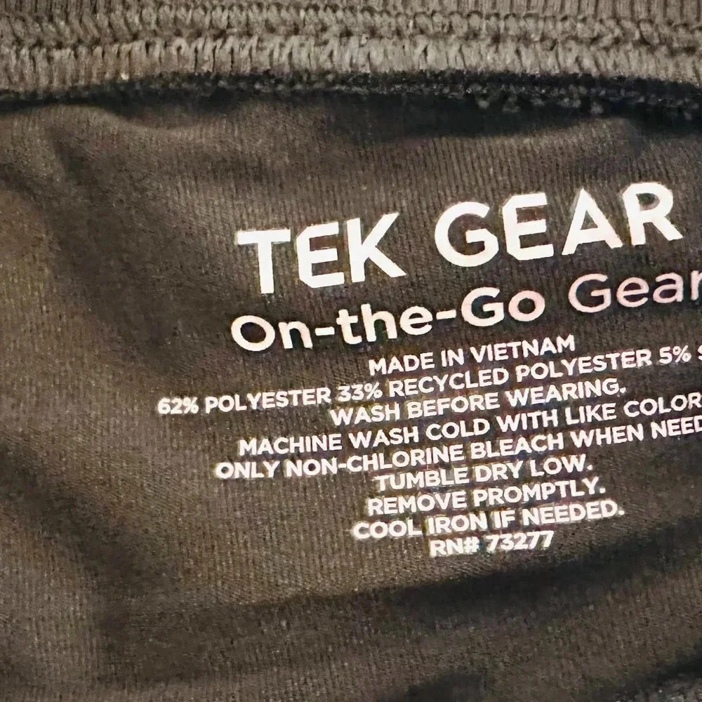 NWT TEK GEAR Women Elastic Waist Comfort Pocket Stretchy Black Skort Size XL - Picture 7 of 7